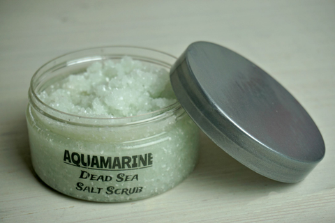 Aquamarine Dead Sea Salt Scrub 10 oz