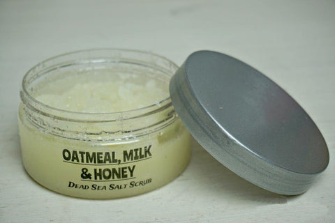 Oatmeal Milk & Honey Dead Sea Salt Scrub 5 oz.