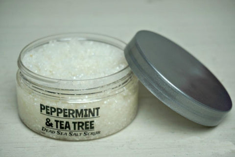Peppermint & Tea Tree Dead Sea Salt Scrub 5 oz.